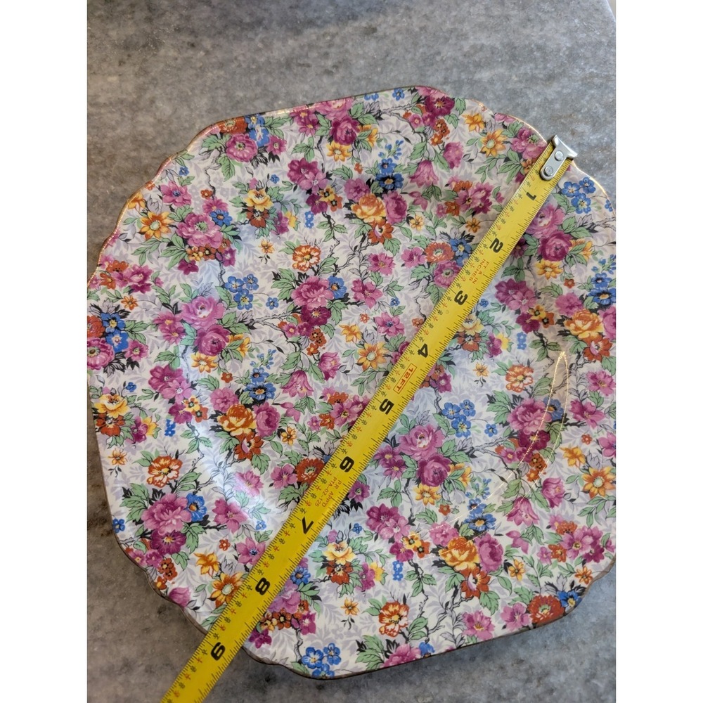 Lord Nelson Ware MARINA‎ (Chintz) Square 9" Plate - Picture 10 of 10